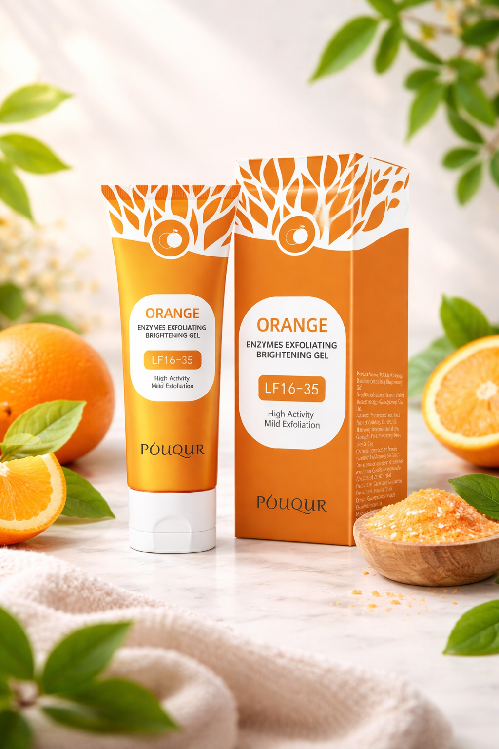 🍊 Orange Exfoliating Gel – 50g  | Gentle Face & Body Dead Skin Remover